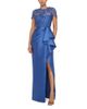 Theia Theia Selena Draped Column Gown - 1