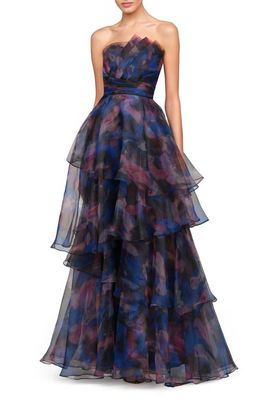 Theia Theia Seona Strapless Organza Ballgown