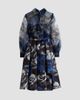 Theia Women's Agatha Floral Organza Shirtdress - 6