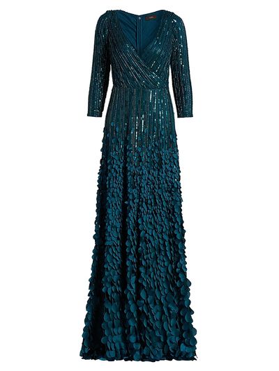 Theia Women's Arabella Beaded A-Line Gown