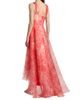 Theia Women's Athena Organza High-Low Gown - 5