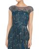 Theia Women's Ava Beaded Cap Sleeve Gown - 5