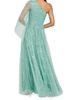 Theia Women's Carol Sequined Tulle One-Shoulder Gown - 3
