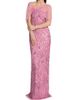 Theia Women's Clover Shawl Beaded Gown - 2