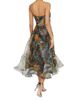 Theia Women's Evanthe Abstract Organza Strapless Midi-Dress - 4
