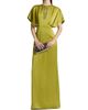 Theia Women's Fern Draped Satin Keyhole Gown - 3