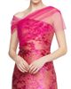 Theia Women's Judy Brocade Asymmetric Shawl Cocktail Dress - 6