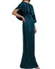 Theia Women's Karis Asymmetric Cape Column Gown - 4