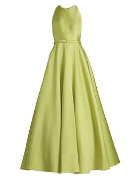 Theia Women's Minta Halterneck Mikado Gown