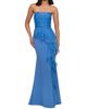 Theia Women's Morgan Organza-Ruffle Crepe Gown - 6