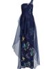 Theia Women's Noemi Floral One-Shoulder Column Gown - 1