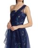 Theia Women's Noemi Floral One-Shoulder Column Gown - 6