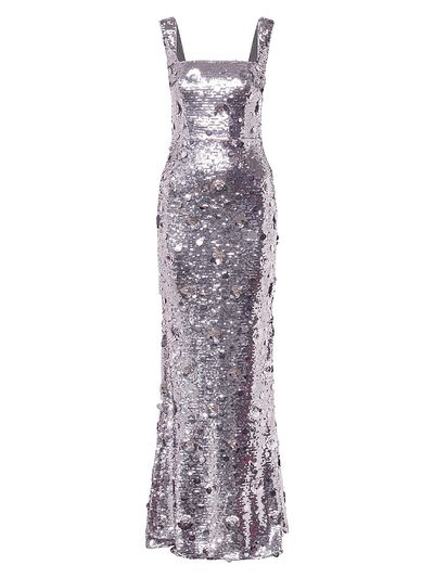 long maxi evening dress THEIA Red Beaded Gown