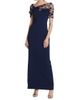 Theia Women's Sophia Beaded Shawl Gown - 2