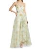 Theia Women's Tanya Organza Strapless A-Line Gown - 3