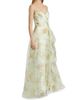 Theia Women's Tanya Organza Strapless A-Line Gown - 4