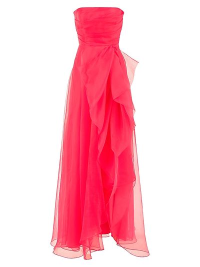 Theia Women's Teresa Draped Tulle Gown