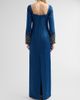 Theia Women's Thea Embellished-Cuff Duchess Satin Gown - 3