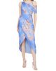 Theia Women's Yannah Satin Wrap Cocktail Midi-Dress - 2