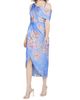 Theia Women's Yannah Satin Wrap Cocktail Midi-Dress - 3