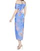 Theia Women's Yannah Satin Wrap Cocktail Midi-Dress - 4