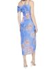 Theia Women's Yannah Satin Wrap Cocktail Midi-Dress - 5