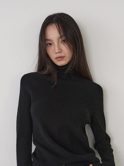 THEMARGOT CASH HOLGAMENT TURTLENECK KNIT (BLACK)