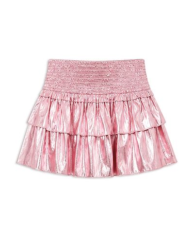 Theme Theme Girls' Farrah Lame Mini Ruffled Skort