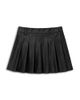 Theme Theme Girls' Jane Black Faux Leather Pleated Skort - 1