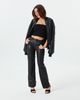 Theme Theme Girls' Joie Black Faux Leather Straight Leg Pants - 4
