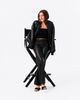 Theme Theme Girls' Joie Black Faux Leather Straight Leg Pants - 6