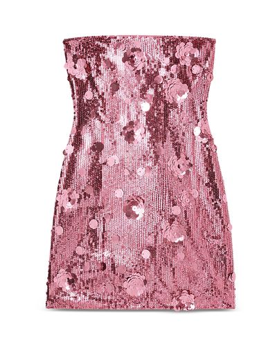 Theme Theme Girls' Lena Pink Flower Sequin Dress