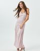 Theme Theme Girls' Miller Navy Satin Lace Trim Maxi Dress - 5