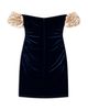 Theme Theme Girls' Montgomery Rosette Off-the-Shoulder Velour Dress - 2