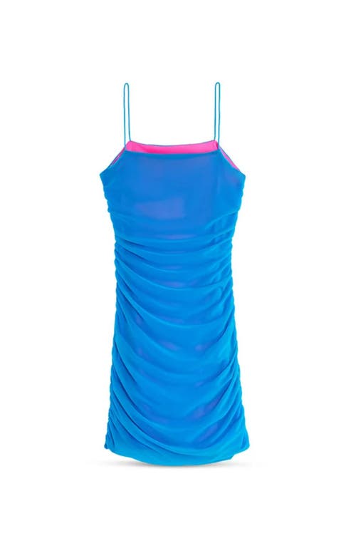 Theme Theme Liv Blue Pink Reversible Mesh Cut Out Dress