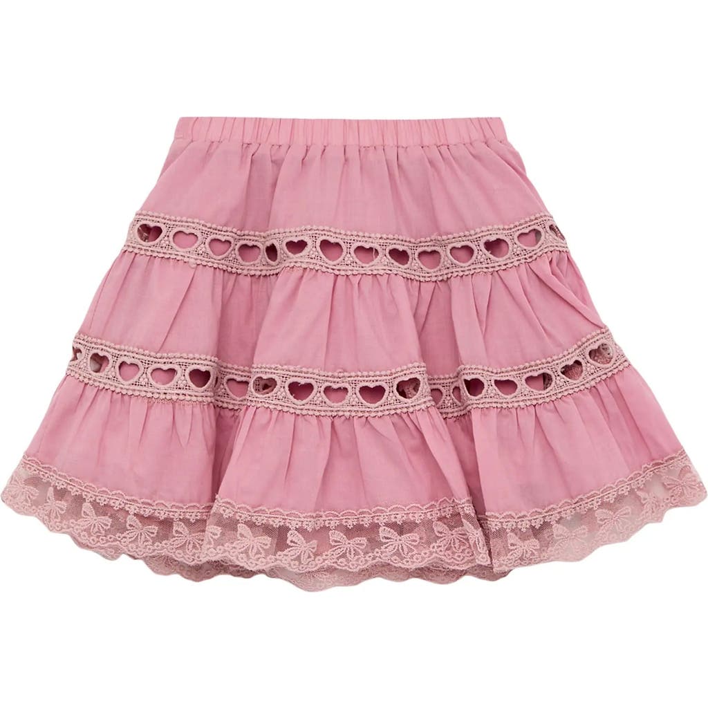 Theme Theme Sofia Heart Bow Lace Mini Skirt