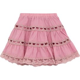 Theme Theme Sofia Heart Bow Lace Mini Skirt