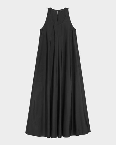 Theory A-Line Cotton Tent Maxi Dress