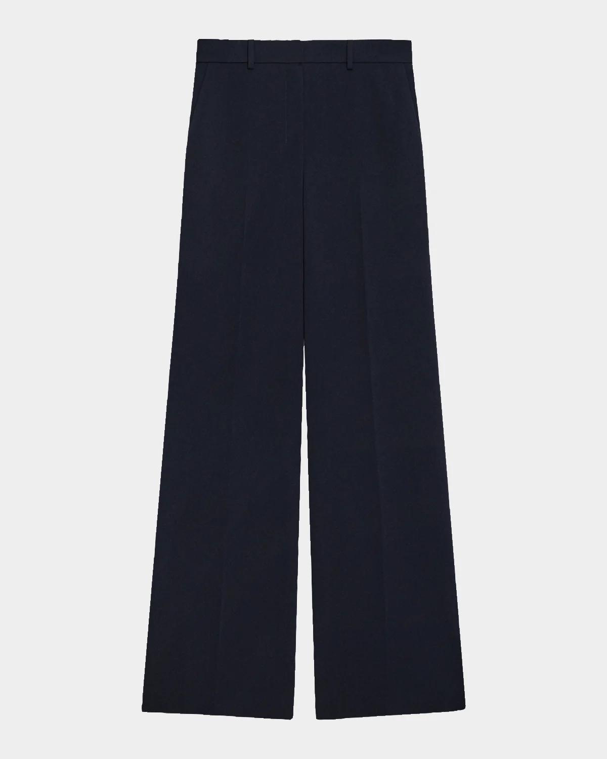 Theory Admiral Crepe Wide-Leg Flare Pants
