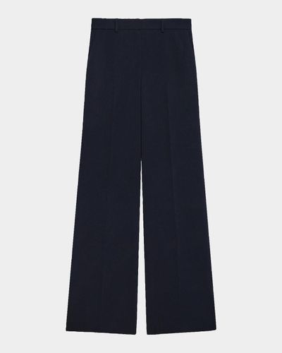 Theory Admiral Crepe Wide-Leg Flare Pants
