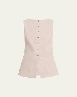 Theory Boat-Neck Cutaway Vest