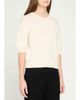 Theory Cashmere Short-Sleeved Crop Sweater - 4