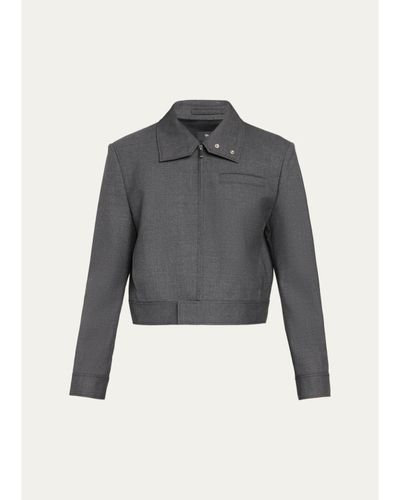 Theory Cropped Harrington Jacket