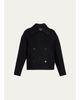 Theory Double-Breasted Wool-Cashmere Short Pea Coat - 1