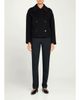 Theory Double-Breasted Wool-Cashmere Short Pea Coat - 2