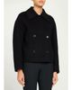 Theory Double-Breasted Wool-Cashmere Short Pea Coat - 4
