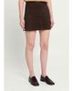 Theory Low-Rise Suede Mini Trouser Skirt - 4