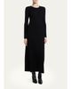 Theory Merino Wool Crewneck Midi Dress - 2