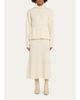 Theory Mock-Neck Cinched-Waist Peplum Sweater - 2