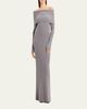 Theory Off-The-Shoulder Wool-Cashmere Sweater Dress - 2